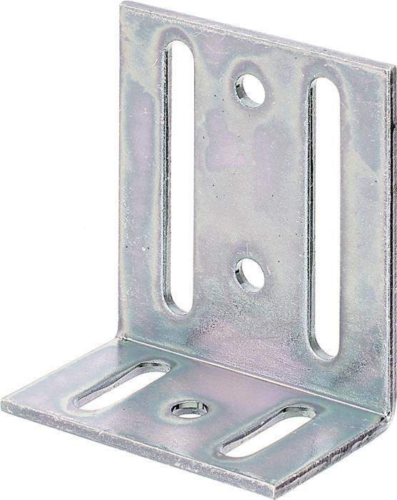 Verstellwinkel Länge 40 x 77 mm Breite 65 mm Stärke 3 mm Stahl roh galv. verz. dickschichtpassiviert GAH