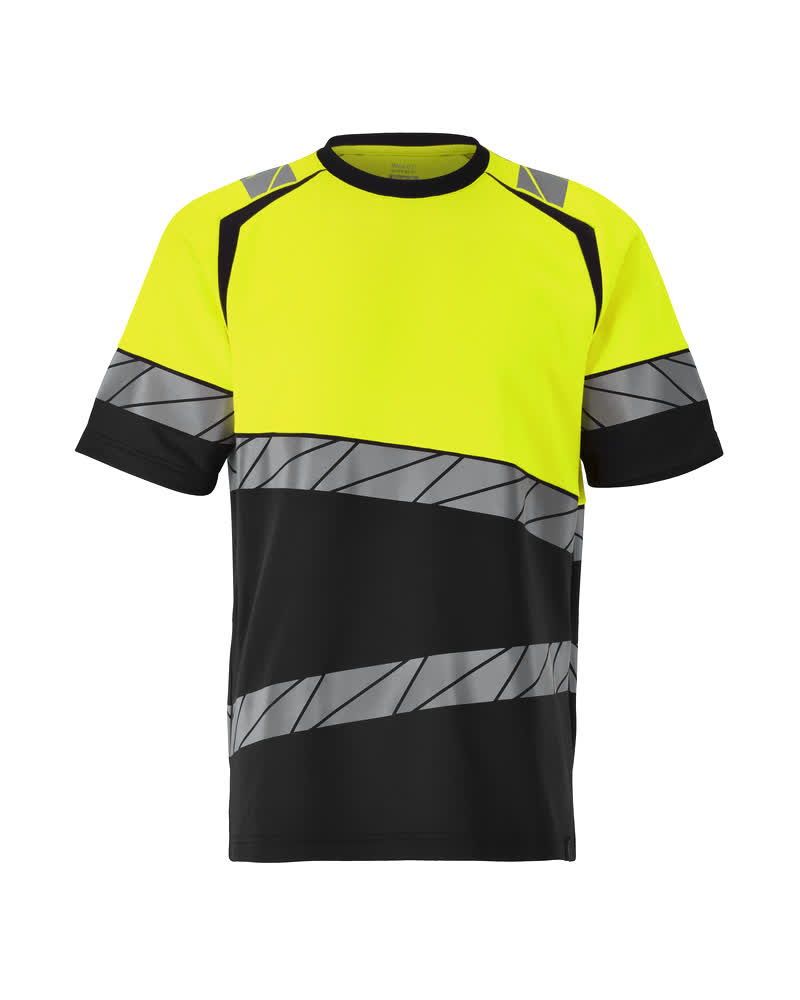 T-Shirt ACCELERATE SAFE Schwarz/Hi-vis Gelb L
