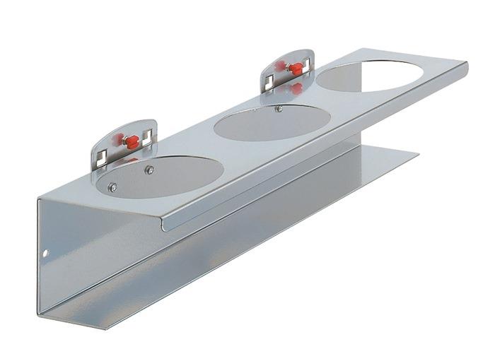 Dosenhalter 3-fach Breite 300 mm Ø 70 mm passend für Lochplatten RASTERPLAN