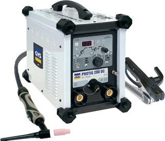 TIG-Schweißanlage PROTIG 200 DC HF mit Zubehör 5-200 A gasgekühlt GYS
