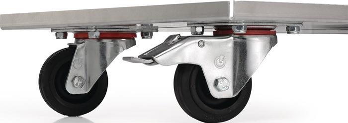 Transportwagen Stahl verzinkt für Aluminiumboxen 29 l - 91 l Gesamttragfähigkeit 50 kg