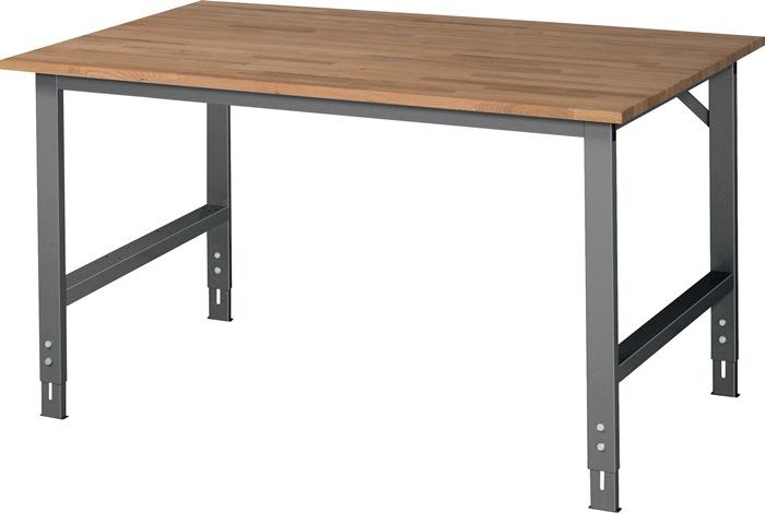 Werktisch Tom Arbeitsplatte Buche Gestell anthrazitgrau, RAL7016 1000 mm 1500 mm