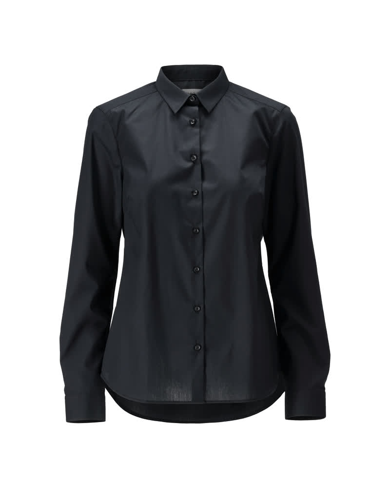 Damen-Passform Hemd FRONTLINE Vollschwarz 44
