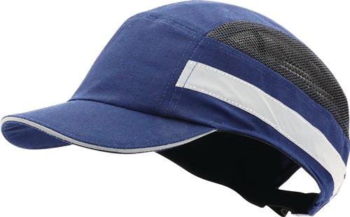 Anstoßkappe PLUS Base-Cap 52-65cm blau Schirmlänge 5cm EN 812:2012 PRO FIT
