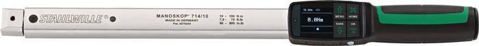 Drehwinkel /Drehmomentschlüssel 714/10 10 - 100 Nm 7,4 - 75 ft.lb 9 x 12 mm 466 mm