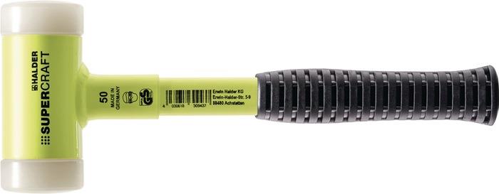 Schonhammer SUPERCRAFT Stahlrohr hart splitterfrei Nylon weiß 30 mm