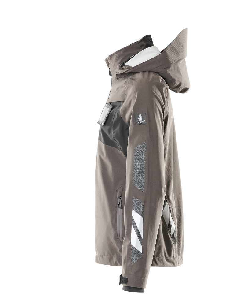 Damen-Passform Hardshelljacke ACCELERATE Dunkelanthrazit/Schwarz 3XL