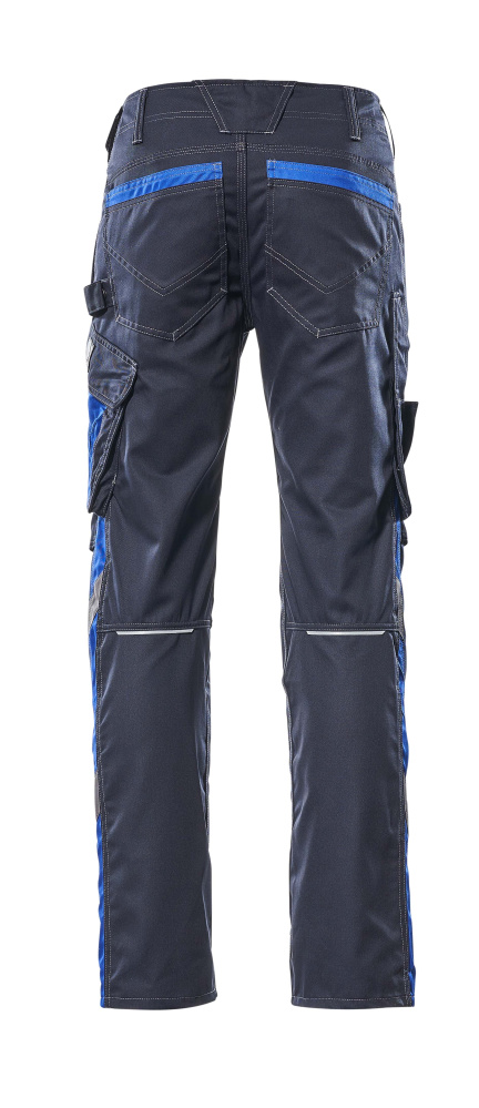 Hose mit Knietaschen UNIQUE Schwarzblau/Kornblau 82C48