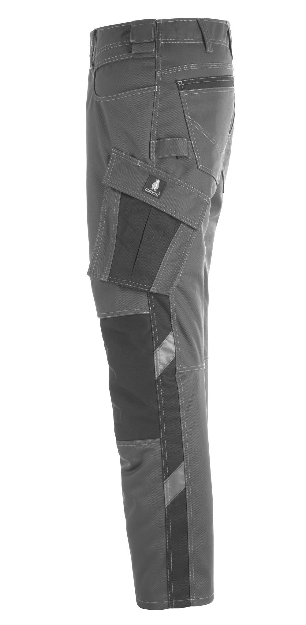 Hose mit Knietaschen UNIQUE Dunkelanthrazit/Schwarz 76C54
