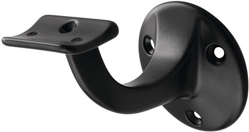 Handlaufträger 3500 Alu.ku.-besch.schwarz D.Wandplatte 56mm
