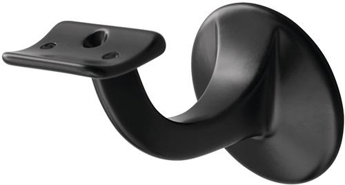 Handlaufträger 3501 Alu.ku.-besch.schwarz D.Wandplatte 56mm