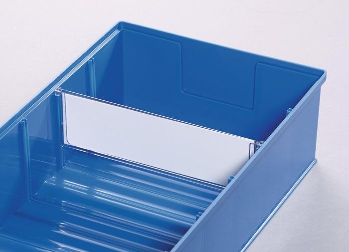 Etikett für Regallagerkasten 100St./Btl. B. 183 mm