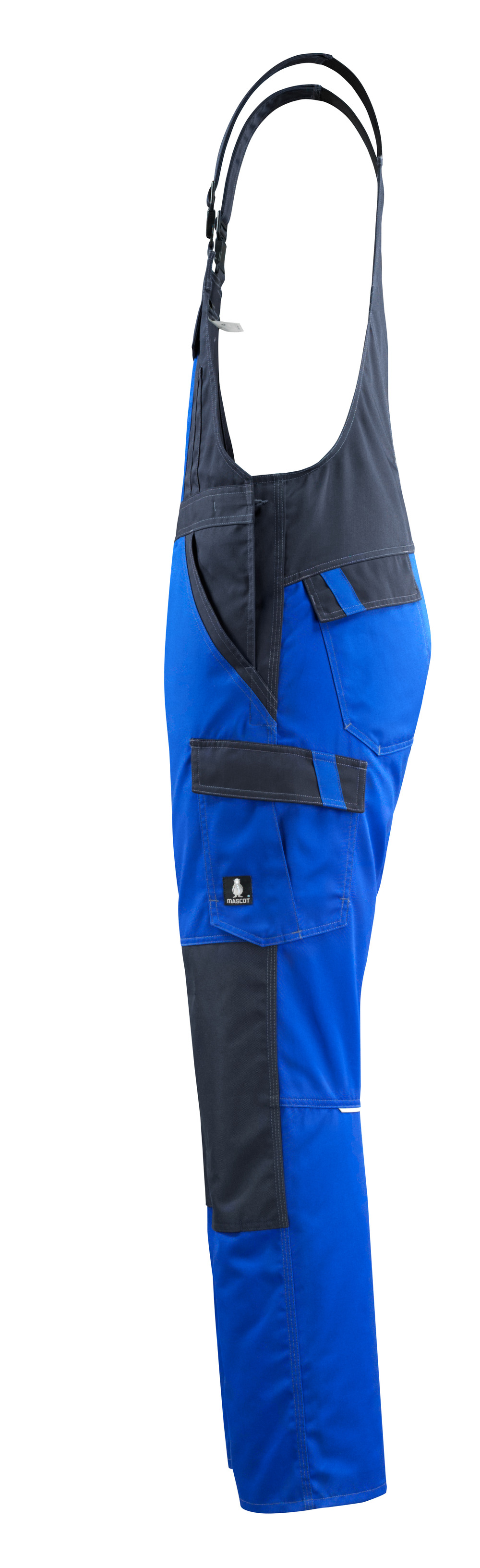 Latzhose mit Knietaschen LIGHT Kornblau/Schwarzblau 76C48