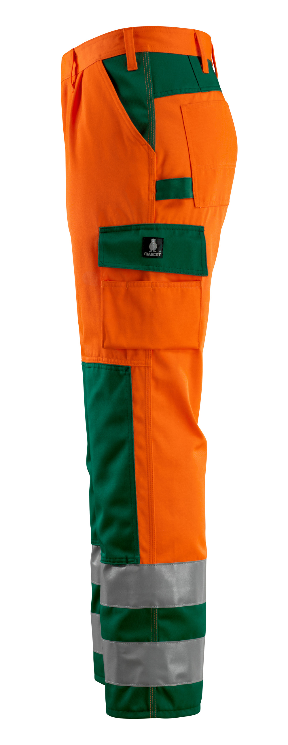 Hose mit Knietaschen SAFE COMPETE Hi-vis Orange/Grün 76C54