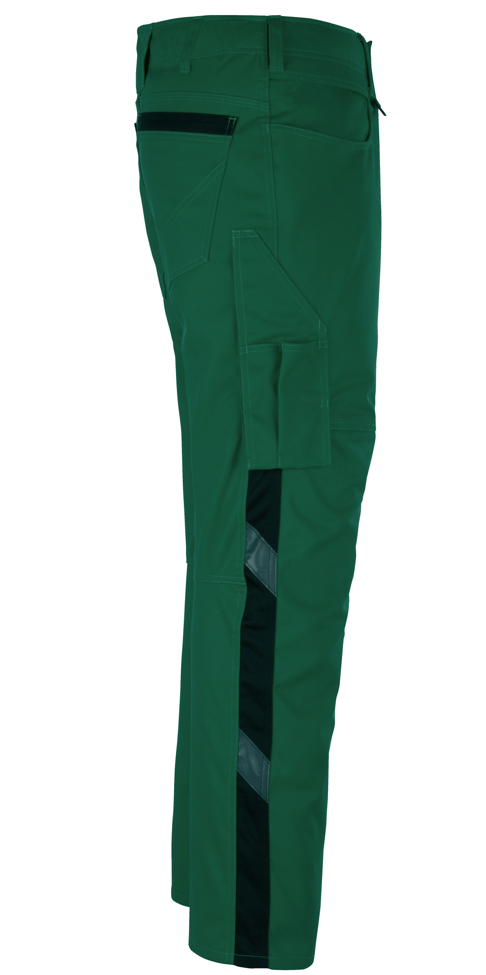Hose mit Schenkeltaschen UNIQUE Grün/Schwarz 82C50