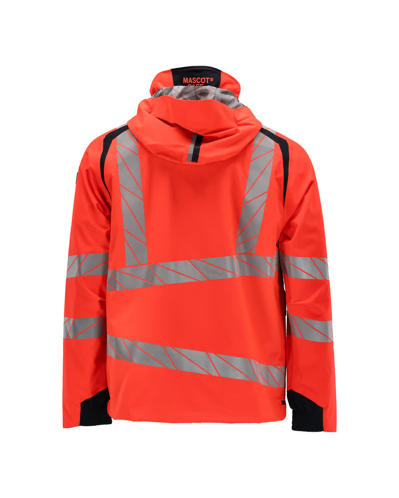 Hardshelljacke ACCELERATE SAFE Hi-vis Rot/Schwarzblau S