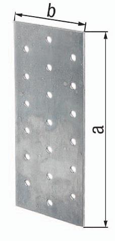 Lochplatte 120x40x2 sdmverz.EN 14545:29-2 GAH