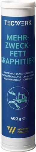 Mehrzweckfett graphitiert 400g schwarz Kartusche TECWERK