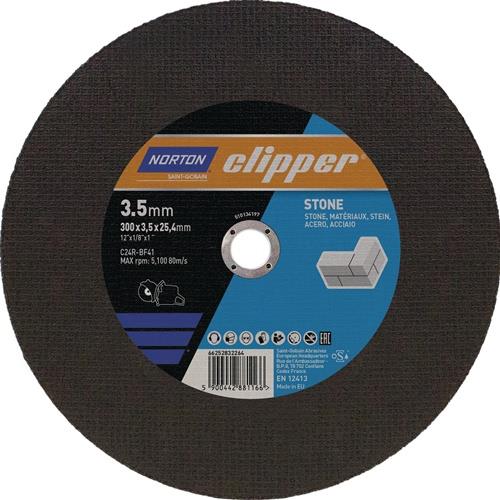 Trennscheibe D300x3,5mm Typ 41 STE Bohr.25,4mm NORTON CLIPPER