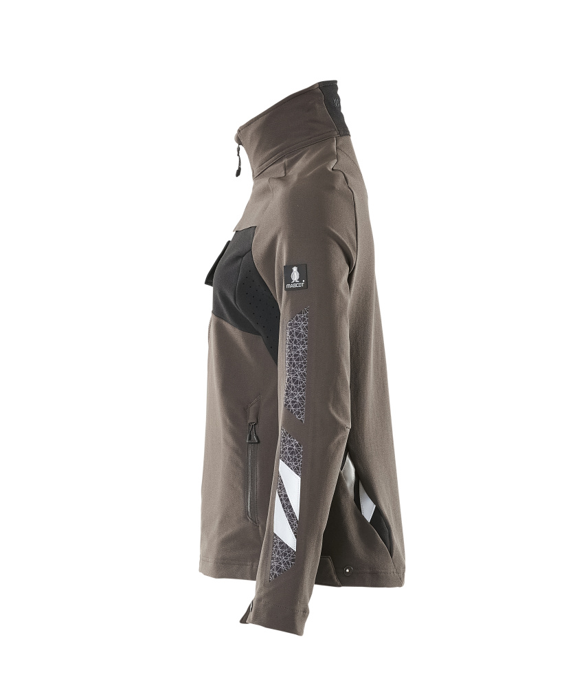 Damen-Passform Jacke ACCELERATE Dunkelanthrazit/Schwarz 4XL