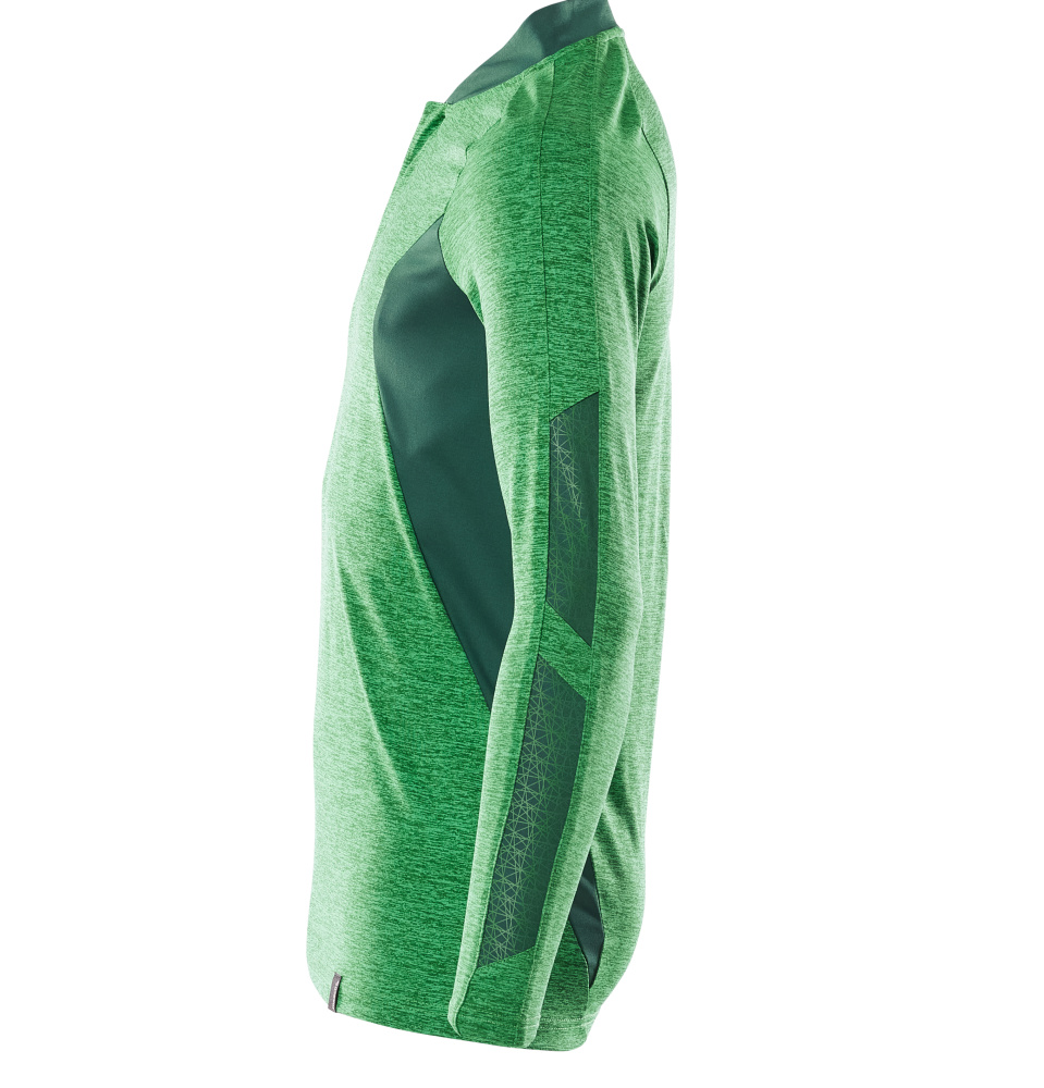 Polo-Shirt, Langarm ACCELERATE Grasgrün  meliert/Grün 2XLONE
