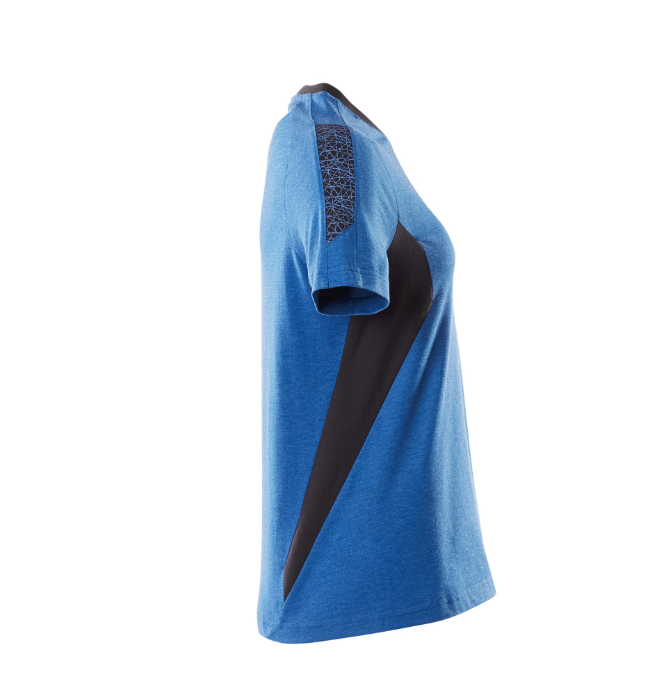 Damen-Passform T-Shirt ACCELERATE Azurblau/Schwarzblau 4XLONE