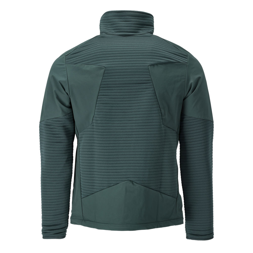 Fleecepullover mit Reißverschluss und Futter CUSTOMIZED Waldgrün M