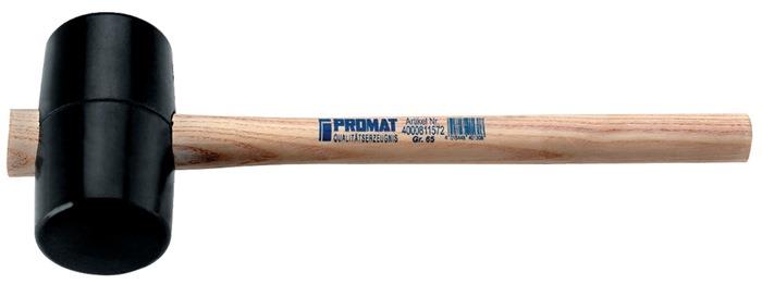Gummihammer Esche 90 Shore A flache Bahn 40 mm 80 mm 150 g 260 mm