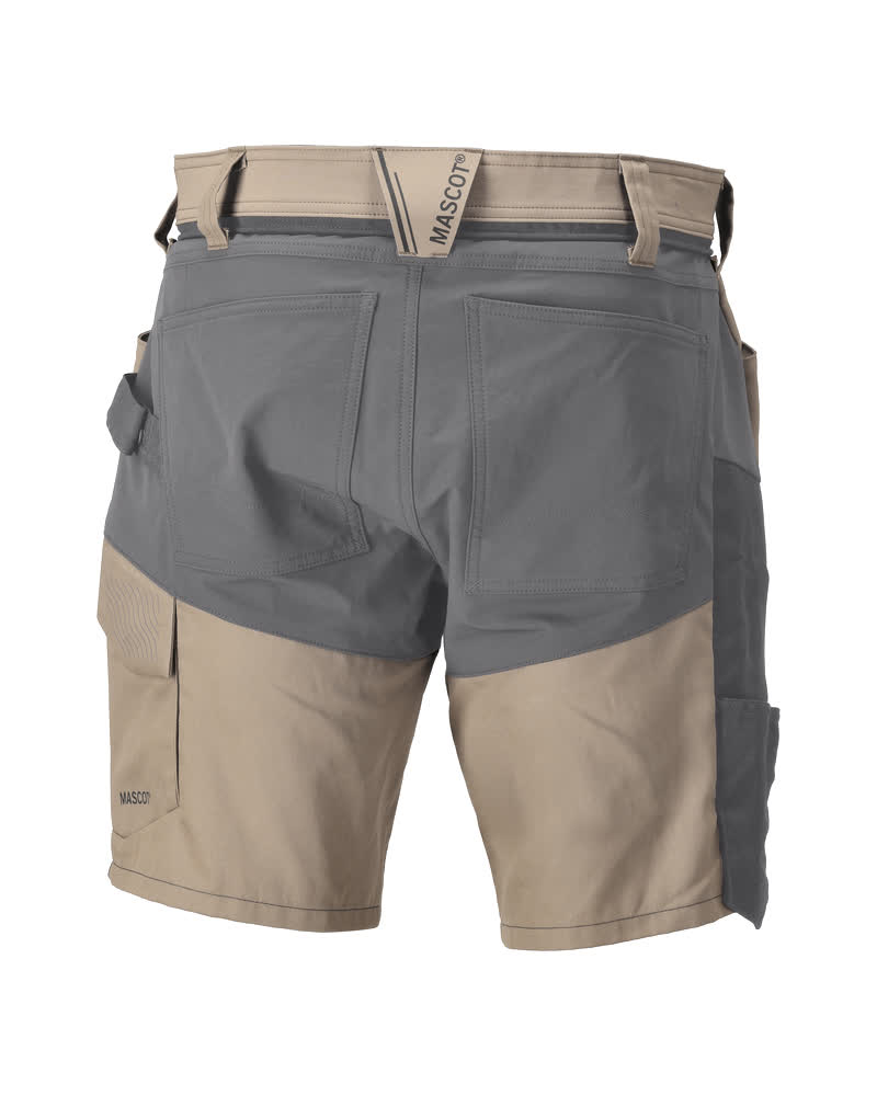 Shorts CUSTOMIZED Dunkel Sandbeige/Anthrazitgrau C50