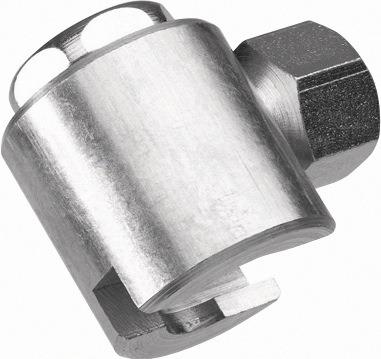 Schiebekupplung M10 x 1, seitlich M1 Ø 16 mm UMETA