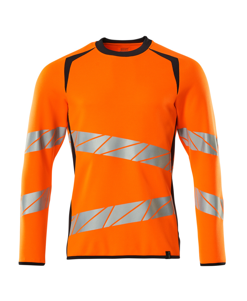 Sweatshirt ACCELERATE SAFE Hi-vis Orange/Schwarzblau XL ONE