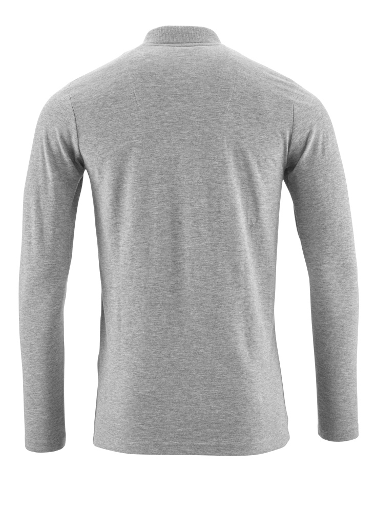 Polo-Shirt, Langarm CROSSOVER Grau-meliert 2XLONE