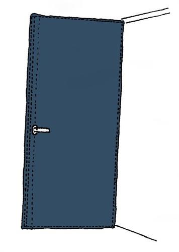 Schutzhülle SIMPROFLEX Türschutz B.125cm transp.L.240cm 10 St/Karton KIRCHNER
