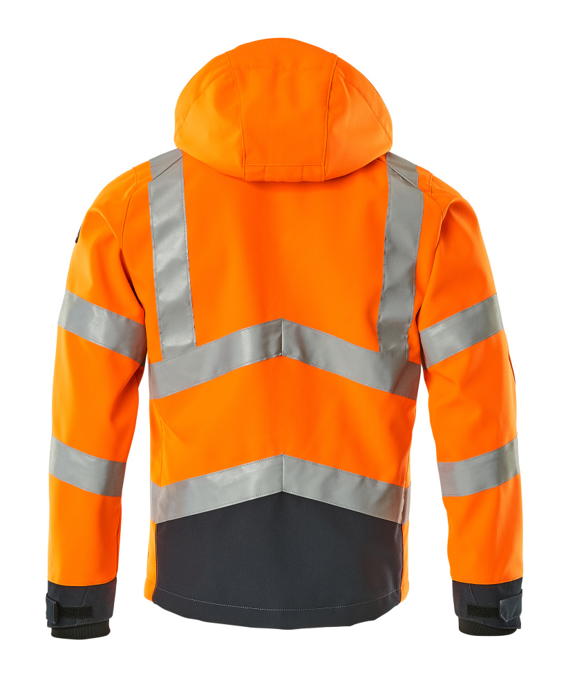 Softshelljacke SAFE SUPREME Hi-vis Orange/Schwarzblau L