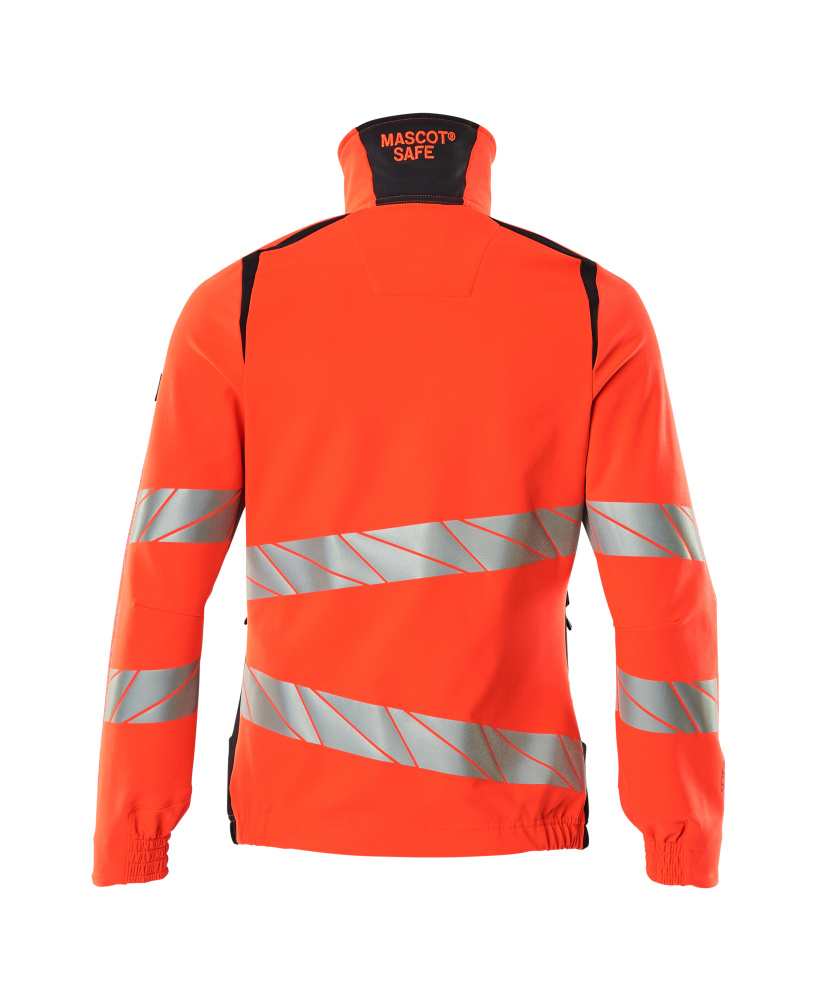 Damen-Passform Jacke ACCELERATE SAFE Hi-vis Rot/Schwarzblau L