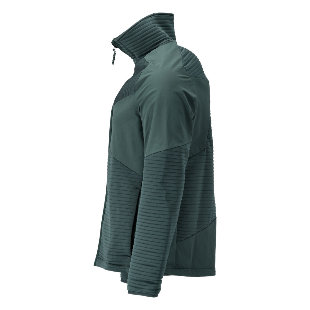 Fleecepullover mit Reißverschluss und Futter CUSTOMIZED Waldgrün M
