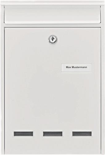 Briefkasten Köln 872 W H.340mm B.255mm T.85mm weiß STA DIN C4 BURG-WÄCHTER