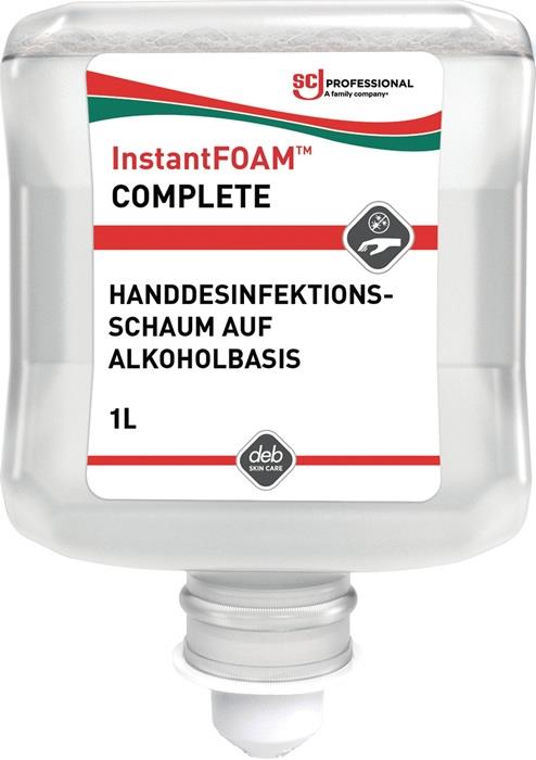 SchaumHanddesinfektionsmittel InstantFOAM® Complete EN1500, EN1650, EN14476, EN14348 Kartusche 1 l