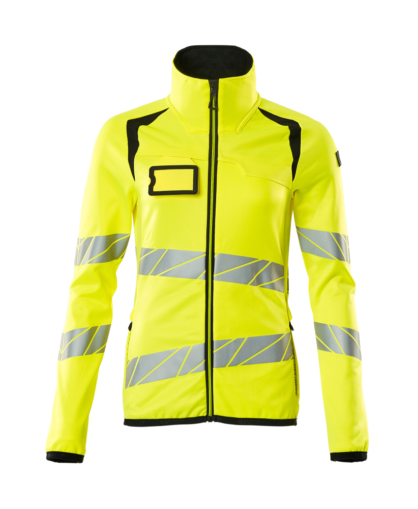 Damen-Passform Fleecejacke ACCELERATE SAFE Hi-vis Gelb/Schwarz L