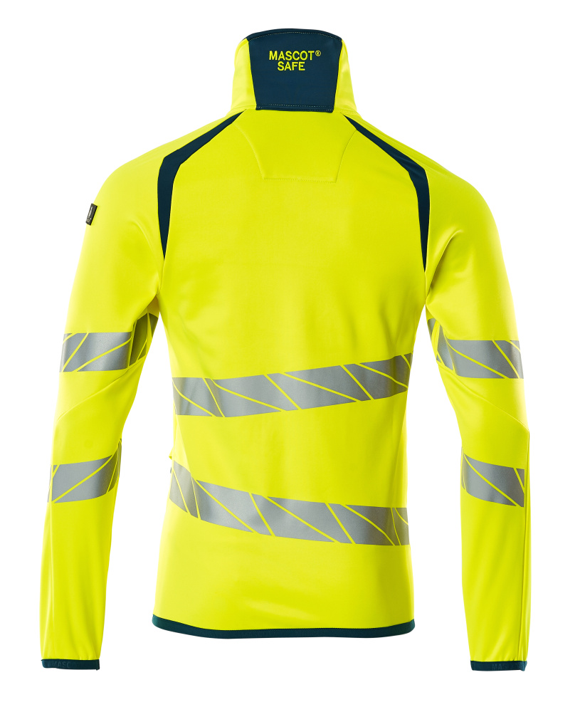 Fleecejacke ACCELERATE SAFE Hi-vis Gelb/Dunkelpetroleum L