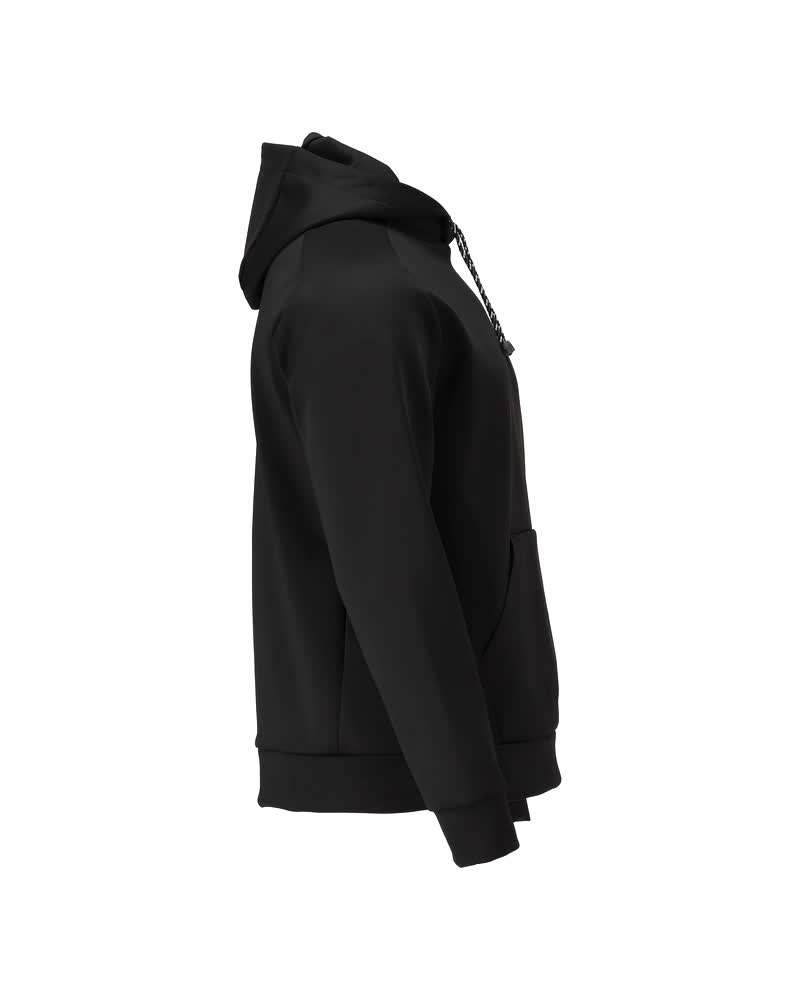 Fleece Kapuzenpullover CUSTOMIZED Schwarz 2XL