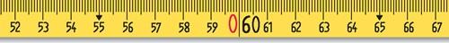 Rahmenbandmaß ERGOLINE L.30m Band-B.13mm A mm/cm EG II Alu.gelb Stahlmaßband BMI