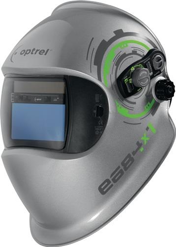 Schweißerschutzhelm Optrel e684 silber 90x110mm DIN 5-13 Krt.OPTREL