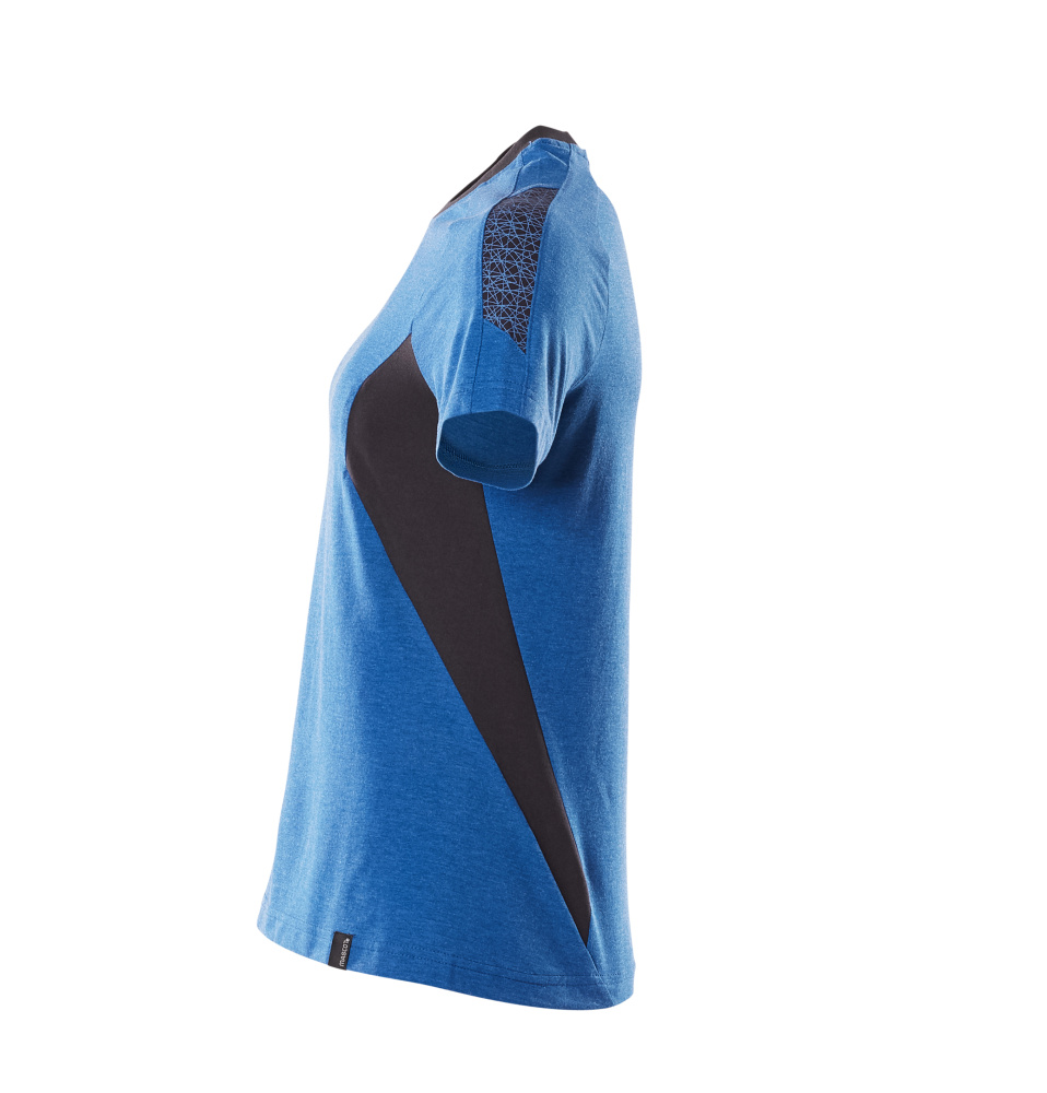 Damen-Passform T-Shirt ACCELERATE Azurblau/Schwarzblau 4XLONE
