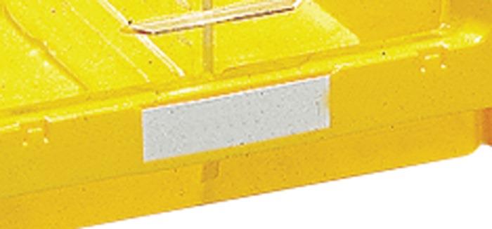 Etikett weiß für Sichtlagerkasten 100St./Btl. PROMAT MK2, MK 3