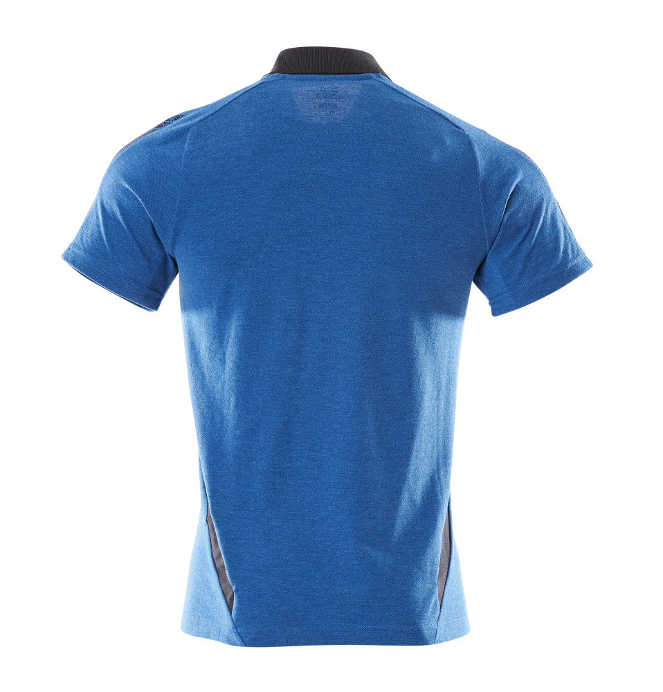 Polo-Shirt ACCELERATE Azurblau/Schwarzblau M  ONE