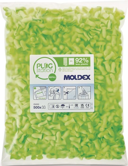 Gehörschutzstöpsel Contours® 746001 EN 352-2 SNR 35 dB 500 Paar / Nachfüllpackung MOLDEX