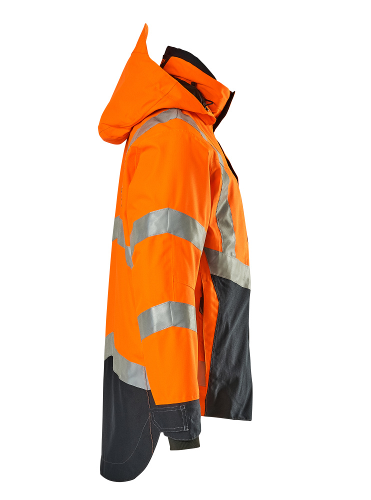 Hard Shell Jacke SAFE SUPREME Hi-vis Orange/Schwarzblau 2XL