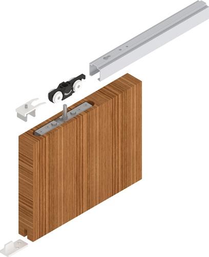 Schiebetürsystem 73 ME-V 80kg 1300mm EV 1 elox.HLT ab 30mm Kompletts.