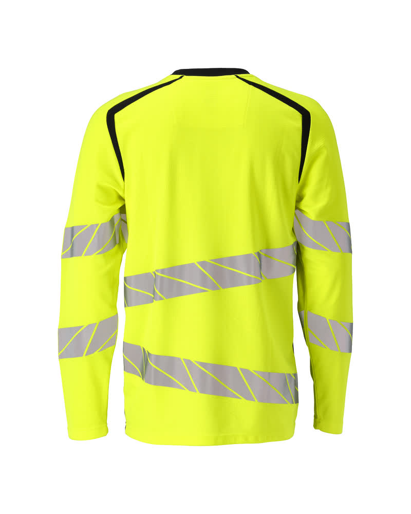 Langarmshirt ACCELERATE SAFE Hi-vis Gelb/Schwarzblau L  ONE
